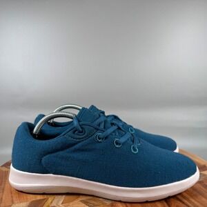 Merinos Women 7 Teal Blue Merino‎ Wool Low Top Walking Sneakers Sustainable Shoe